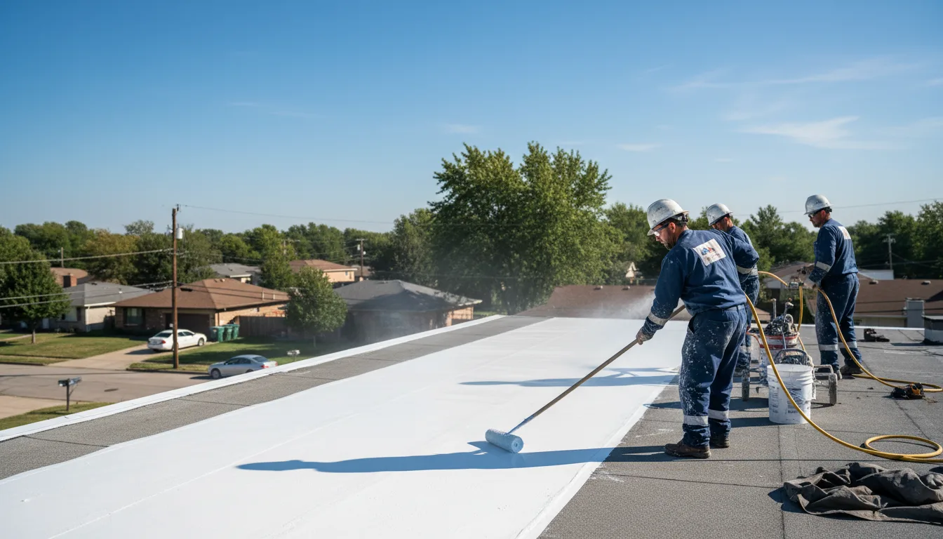 Commercial roof coating in Shinglehouse, PA near me